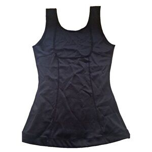 Womens NEW Slimming Shapewear Tank Top Black Tummy Control Nylon Spandex M